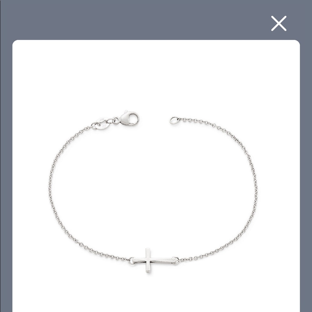 Petite Latin Cross Link Bracelet